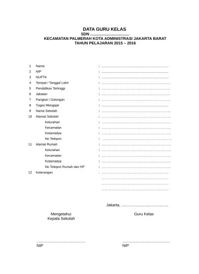 02 BIODATA GURU KELAS