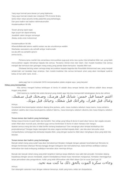 CERAMAH PILDACIL - Menuntut Ilmu