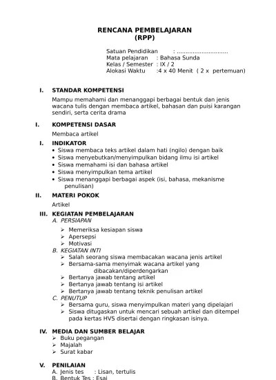 Top PDF Silabus B, Sunda Kelas 5 Semester 1 dan 2.doc - 123dok.com