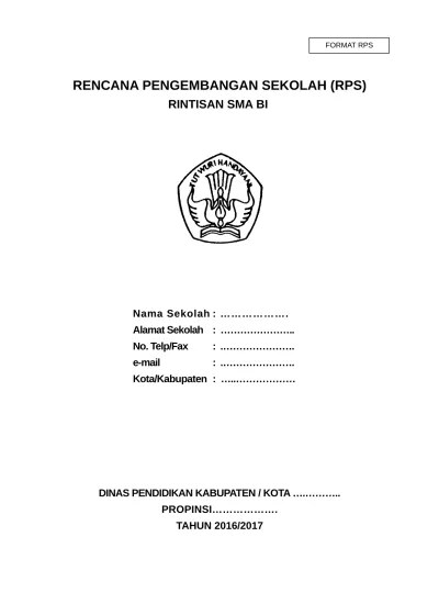 doc) Contoh RPS (Rencana Pengembangan Sekolah) Terbaru