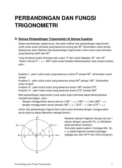 07 Rumus Perbandingan Trigonometri di Semua Kuadran