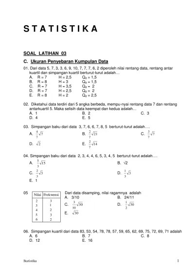 Modul Matematika SMA dan Soal Latihan 06 Latihan 03