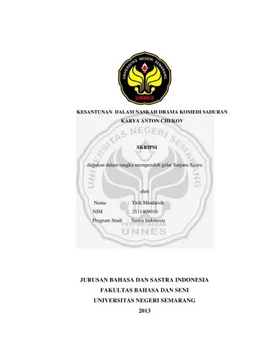 Top PDF KESANTUNAN DALAM NASKAH DRAMA KOMEDI SADURAN KARYA ANTON CHEKOV -  123dok.com