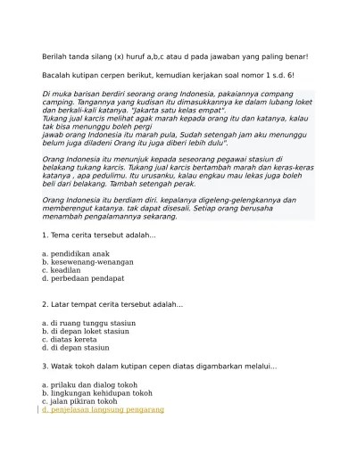 sol uts bahasa Indoensia IX