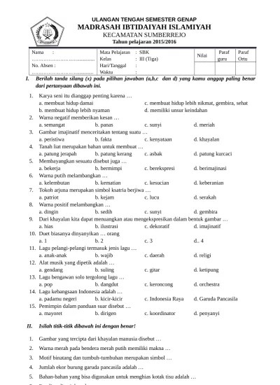 Latihan Soal Seni Budaya Kelas 8 Smp Mts Semester 1 Bab 3 Gaya Dan Bernyanyi Lagu Daerah Ahzaa Net Latihan Soal Seni Budaya Kelas 8 Smp Mts Semester 1 Bab 3 Gaya Dan Bernyanyi Lagu Daerah Ahzaa Net soal sbk kelas 3