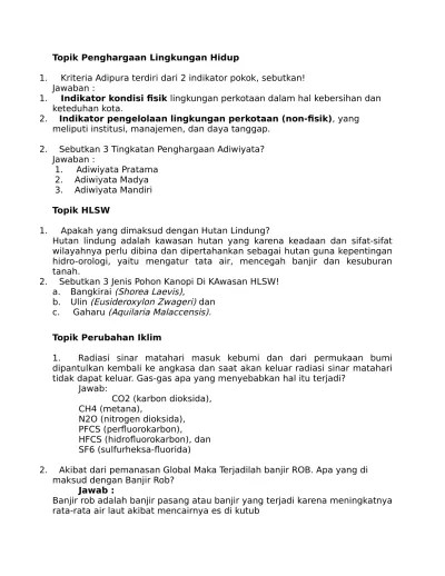 soal cerdas cermat adiwiyata