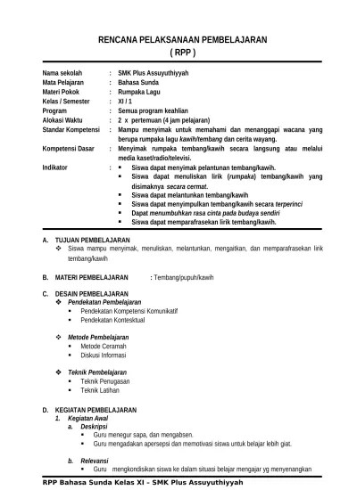 Silabus dan RPP Bahasa Sunda SMK Kelas X, XI, XII.rar