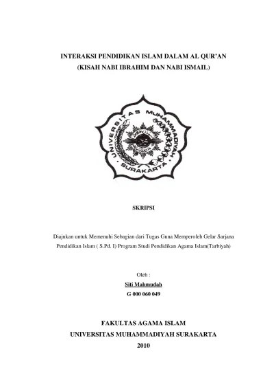 Pelajaran 12 Kisah Keteladanan Nabi Ibrahim dan Nabi Ismail