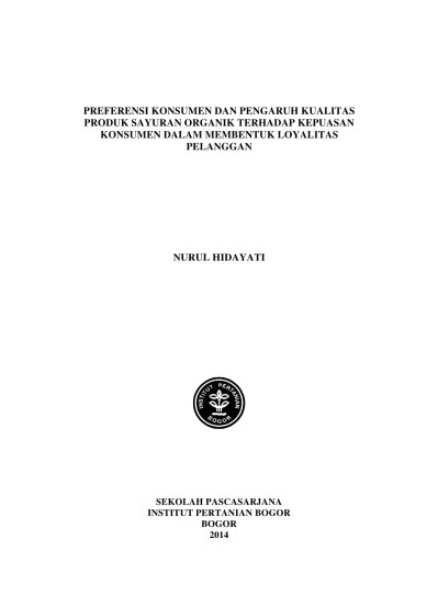 Top PDF ANALISIS PREFERENSI KONSUMEN TERHADAP SAYURAN KATUK - 123dok.com