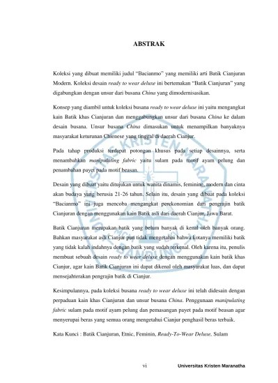 Top PDF Bacianmo Perancangan Busana Ready-to-Wear Deluxe Perpaduan  Cianjuran dengan Unsur Budaya China. - 123dok.com