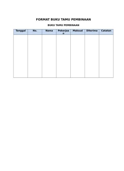 Contoh Buku Kas Umum untuk Pengelolaan Keuangan Sekolah Tahun Ajaran  2016-2017 Format Microsoft Word