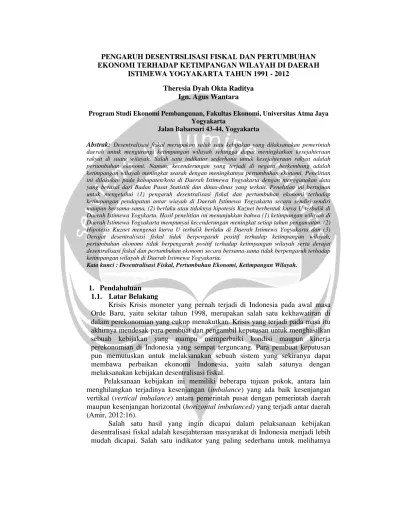 Top PDF Ketimpangan Wilayah - 123dok.com