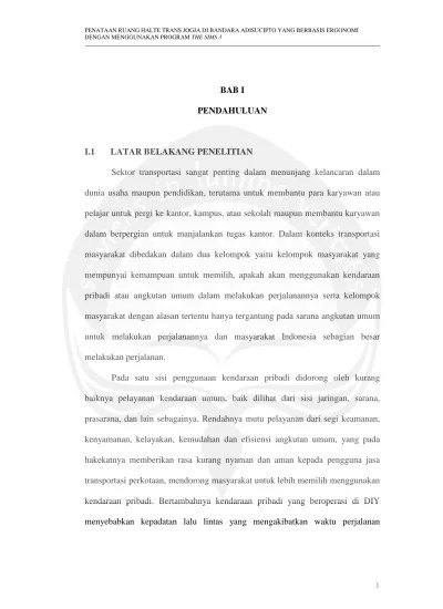 Top PDF PENDAHULUAN PENATAAN RUANG HALTE TRANS JOGJA DI BANDARA ADISUCIPTO  YANG BERBASIS ARGONOMI DENGAN MENGGUNAKAN PROGRAM THE SIMS 3. - 123dok.com