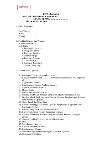 Top PDF Proposal Pelantikan Pengurus Cabang - 123dok.com