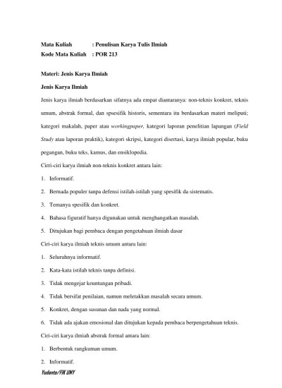 Tak lupa kami mengucapkan terimakasih kepada bapak guru bahasa indonesia yang telah membantu kami dalam mengerjakan karya ilmiah ini. Top Pdf Makalah Penulisan Karya Ilmiah Pki 123dok Com