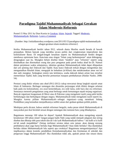 Top PDF Tajdid Muhammadiyah - 123dok.com