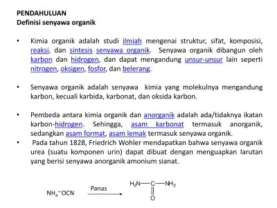 Pendan materi kimia organik