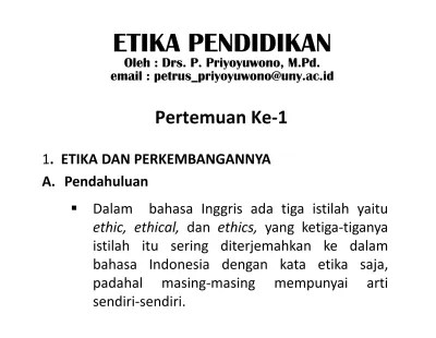 handout etika pendidikan