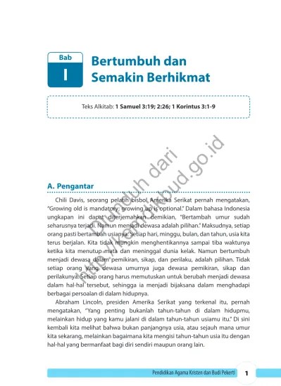 Bertumbuh dan Semakin Berhikmat { Semester 1 }