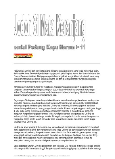 Top PDF Pedang Kayu Harum - 123dok.com
