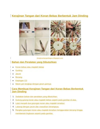 Contoh Makalah Prakarya dan Kewirausahaan Kerajinan Tangan Membuat Lampu  Hias dari Botol Bekas