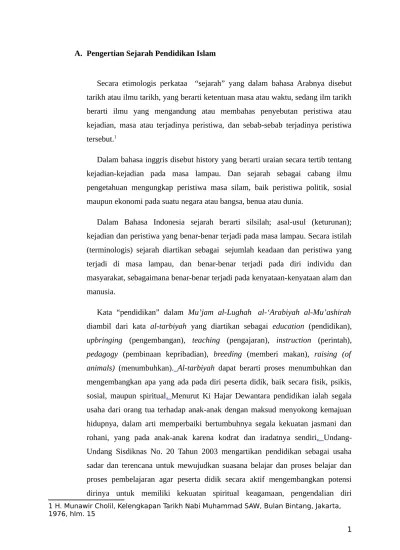 Sejarah Pendidikan Islam