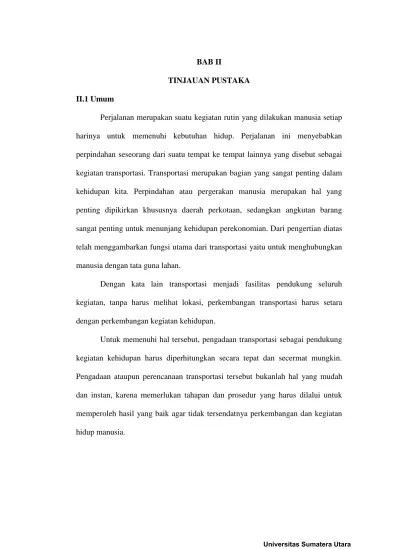 Study Model Sebaran Pergerakan (Trip Distribution) Menggunakan Metode  Gravity