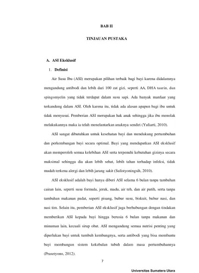 Faktor-Faktor Yang Menghambat pemberian ASI Eksklusif Pada Bayi 0 – 6 bulan  di Desa Bandar Khalipah Kecamatan Percut Sei Tuan