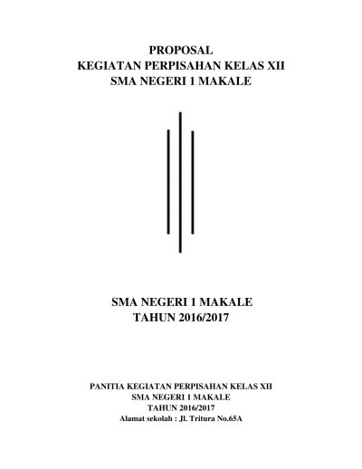 Proposal Kegiatan Perpisahan