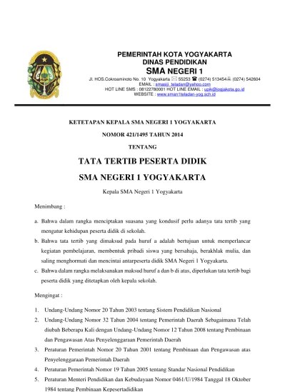 Contoh Tata Tertib Kelas Untuk Guru dan Wali Kelas (Tampilan Menarik) -  Administrasi Sekolah tata tertib kelas