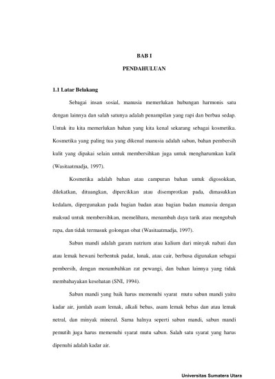 BAB II TINJAUAN PUSTAKA 2.1 Sabun - Penetapan Kadar Asam Lemak Bebas Pada  Sabun Mandi Sediaan Padat Secara Titrimetri