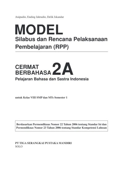 model silabus dan rpp bindo kelas 9 1