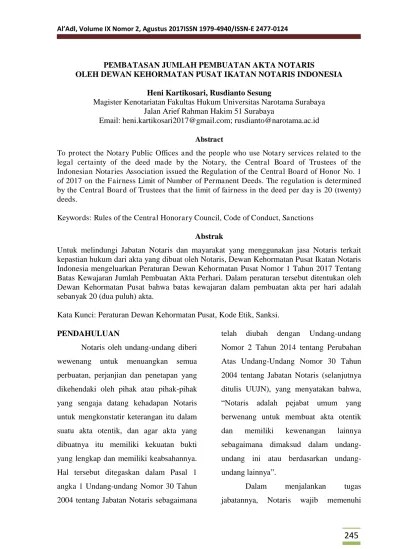 pembatasan jumlah pembuatan akta notaris 69789347