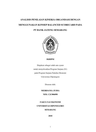 Top PDF SKRIPSI ANALISIS PENILAIAN KINERJA ORGAN - 123dok.com