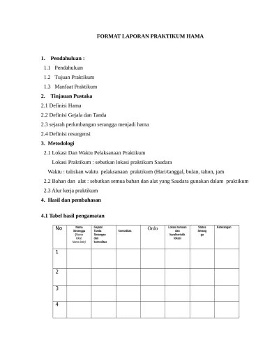 FORMAT LAPORAN PRAKTIKUM HAMA. doc