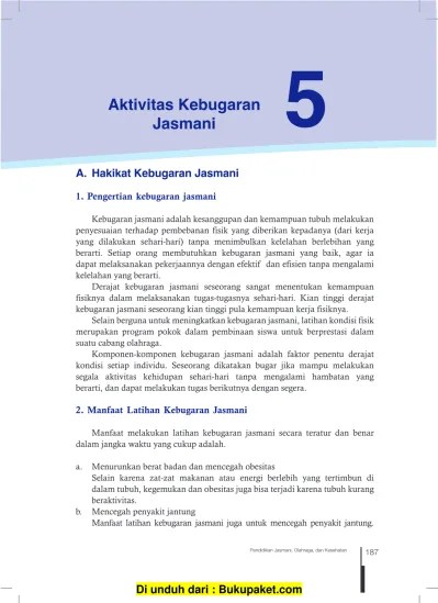 Pelajaran 5 Aktivitas Kebugaran Jasmani