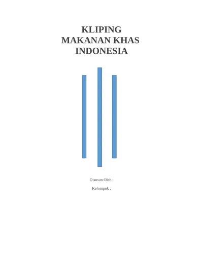 KLIPING MAKANAN KHAS INDONESIA (1)