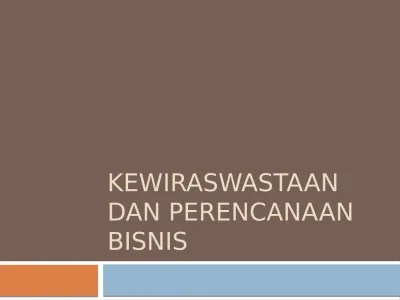 Top PDF Kewirausahaan dan perencanaan bisnis dan ekonomi - 123dok.com