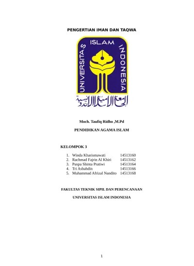 Implementasi Iman dan Taqwa. docx