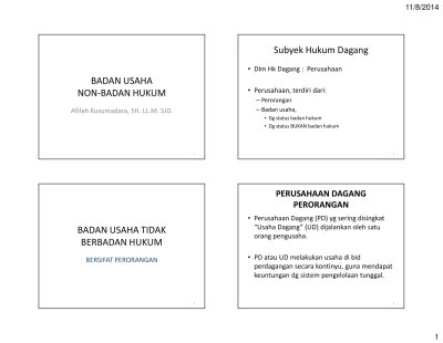 Top PDF BADAN USAHA TIDAK BERBADAN HUKUM - 123dok.com