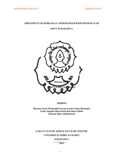 Top PDF IMPLEMENTASI KEBIJAKAN ADMINISTRASI KEPENDUDUKAN DI KOTA SURAKARTA  - 123dok.com
