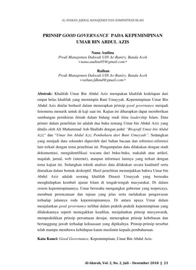 Top PDF Umar Bin Abdul Azis - 123dok.com