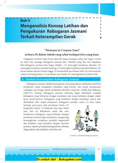 Bab V - Bab 5 Menganalisis Konsep Latihan dan Pengukuran Kebugaran Jasmani  Terkait Keterampilan Gerak
