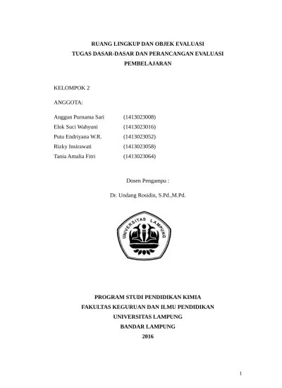 Top PDF 326363253 Ruang Lingkup Dan Objek Evaluasi - 123dok.com