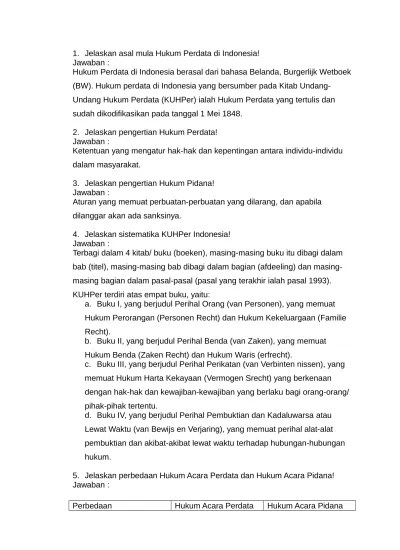 Top PDF soal dan jawaban hukum perdata - 123dok.com