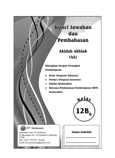 283300557 Kunci Dan Perangkat Akidah Akhlak 12B