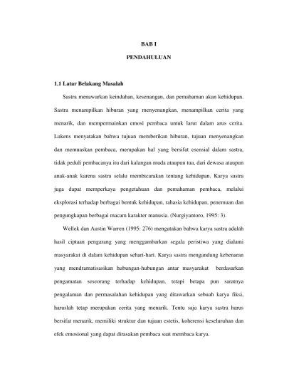 Top PDF BAB I PENDAHULUAN - Analisis Cerpen Robohnya Surau kami - 123dok.com