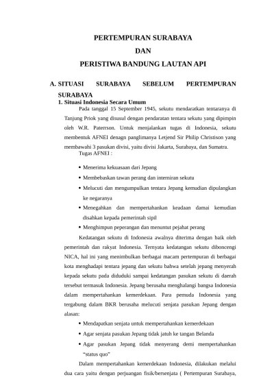 Makalah Peristiwa Bandung Lautan Api