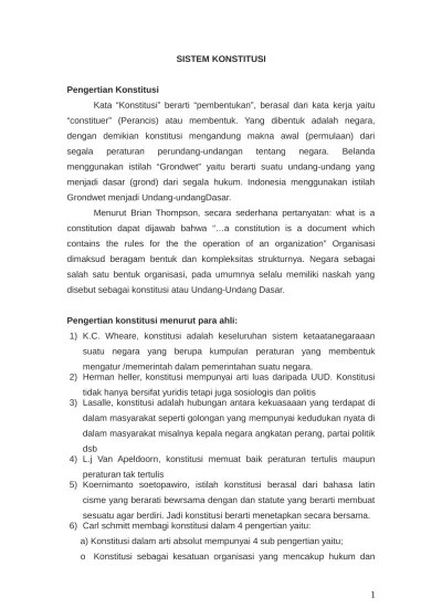 SISTEM KONSTITUSI POLITIK dan STRATEGI N