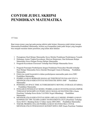 Top PDF CONTOH JUDUL SKRIPSI PENDIDIKAN (1) - 123dok.com